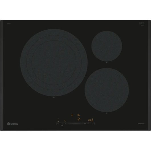 Placa de inducción Balay 3EB977LH 7400W 3 zonas Antracita vidrio cerámica 70cm