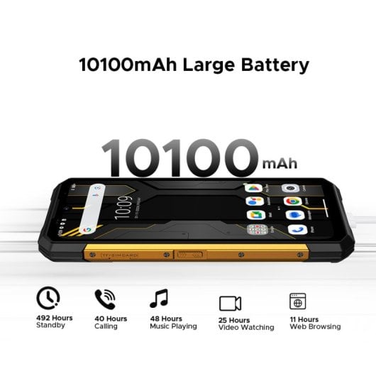 DOOGEE S200X 12GB/512GB 5G 10100mAh Pantalla AMOLED 6.72" 120Hz Huella NFC Dual SIM IP68 Naranja