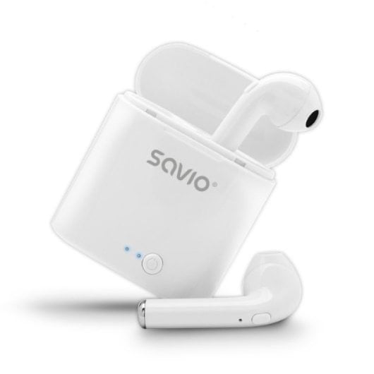 Cuffie wireless Savio Bluetooth 5.0 con microfono e dock di ricarica