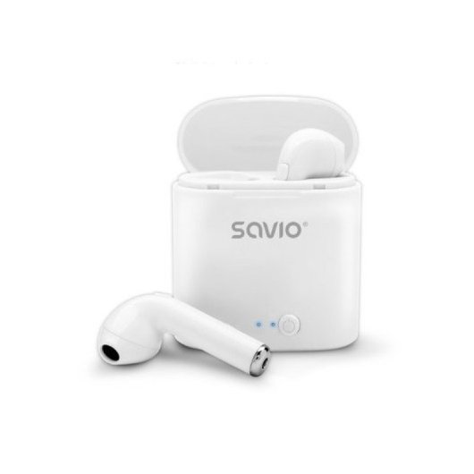 Cuffie wireless Savio Bluetooth 5.0 con microfono e dock di ricarica