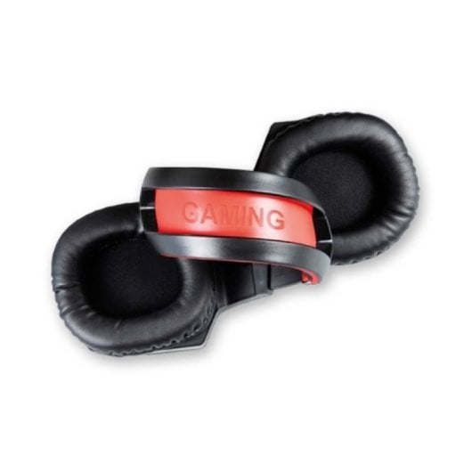 Auriculares Savio con cable Jack 3.5mm + USB y micrófono, LED rojo Gaming