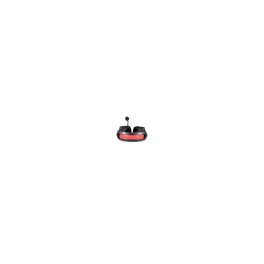 Auriculares Savio con cable Jack 3.5mm + USB y micrófono, LED rojo Gaming