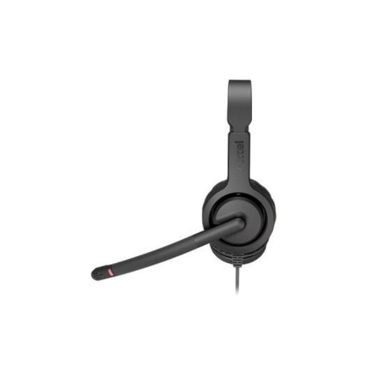 Auscultadores Axtel com cabo USB-A e conector 3,5, microfone e cancelamento de ruído