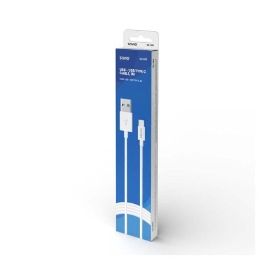 Câble USB-A vers USB-C Savio CL-125 1 m Blanc 2,1 A 480 Mbps