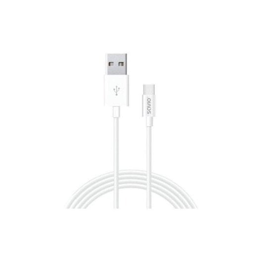Cavo USB Savio CL-125 1m USB-A a USB-C 2.1A 480Mbps Bianco