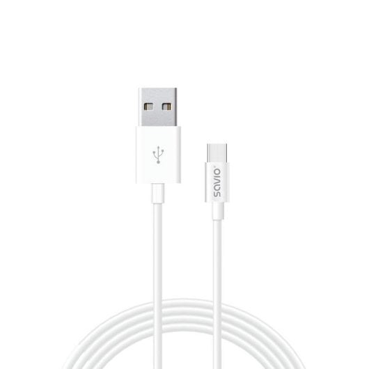 Cavo USB Savio CL-125 1m USB-A a USB-C 2.1A 480Mbps Bianco