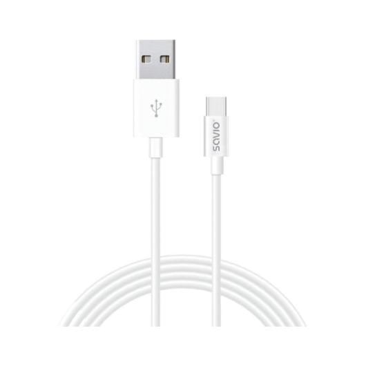 Cable Savio CL-126 USB-A a USB-C 1m Blanco 5A QC Carga Rápida