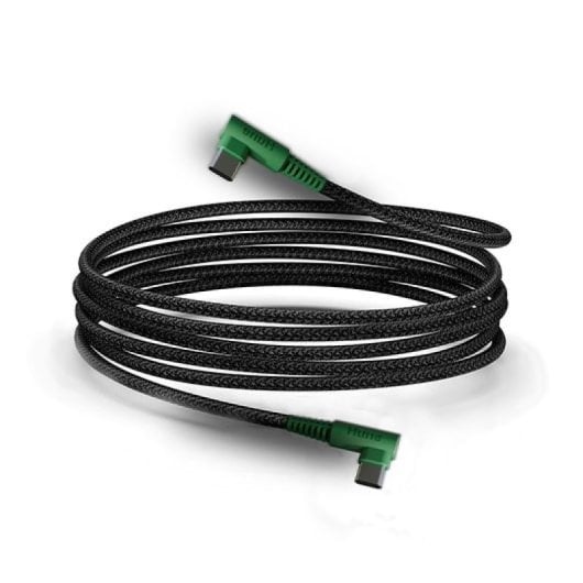 Cable USB-C Hune Hiedra-CC 1.2m Carga Rápida 3A Eco Verde Conectores 90º