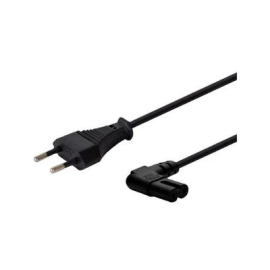 Cable Savio CL-144 3m Negro 2 Pines Macho/Macho Angular IEC Type E 250V