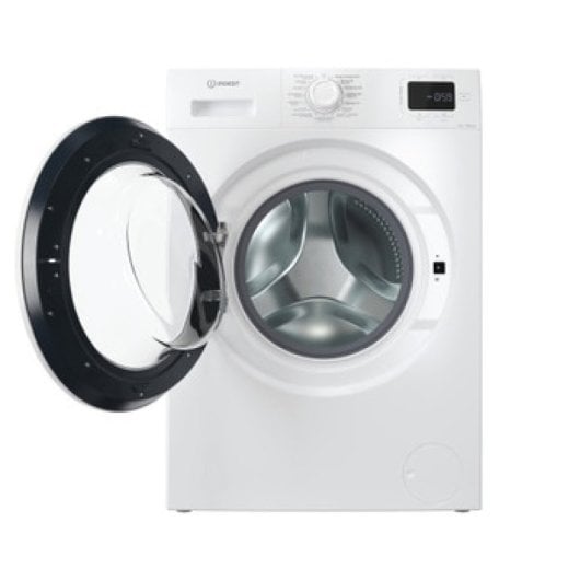 Máquina de lavar roupa Indesit 7kg com carga frontal, 1151rpm, branca, com ciclos rápidos e vapor