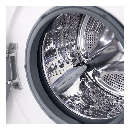 Lave-linge à chargement frontal LG 8 kg, 1400 tr/min, classe A, blanc, moteur Inverter, entraînement direct, vapeur, Wi-Fi