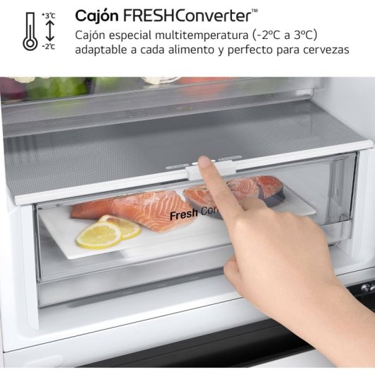 Frigorífico LG Combi 186cm 374L D Blanco Door Cooling+ Linear Cooling