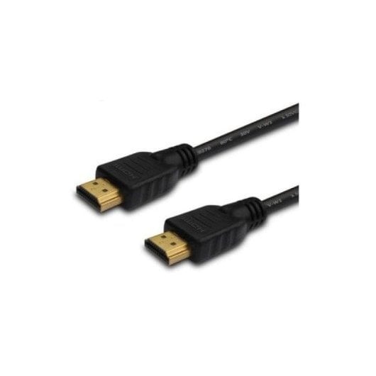 Câble HDMI Savio CL-05 2 m 1.4 Haute Vitesse ARC 3D Or Noir