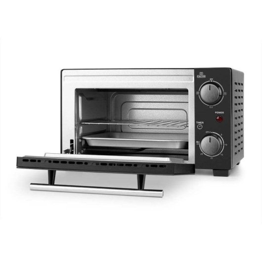 Mini Forno Orbegozo HO 985 10L Vidro Duplo Temporizador LED Preto
