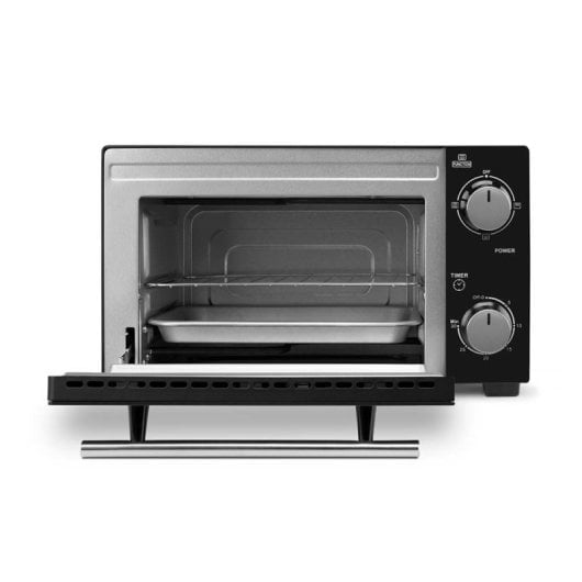 Forno elétrico Orbegozo HO 985 10L com vidro duplo preto e temporizador LED