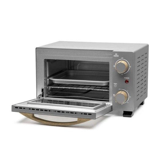 Mini Forno Orbegozo HO 995 Limpeza Manual 10L Compacto Temporizador Vidro Duplo Cinzento