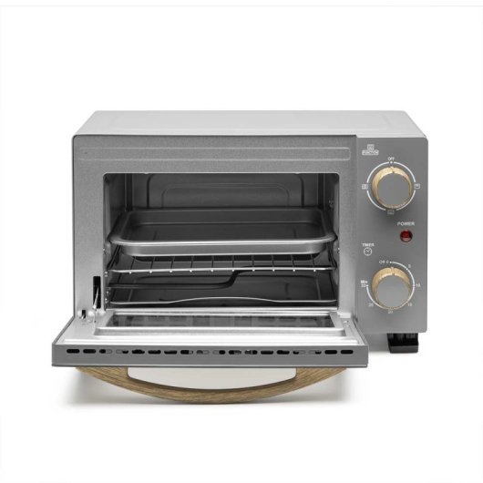 Horno eléctrico Orbegozo HO 995 10L Gris con doble cristal y temporizador