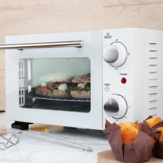 Forno elétrico Orbegozo HO 975 10L branco com temporizador e vidro duplo
