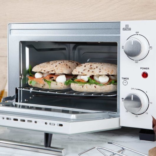 Forno elétrico Orbegozo HO 975 10L branco com temporizador e vidro duplo