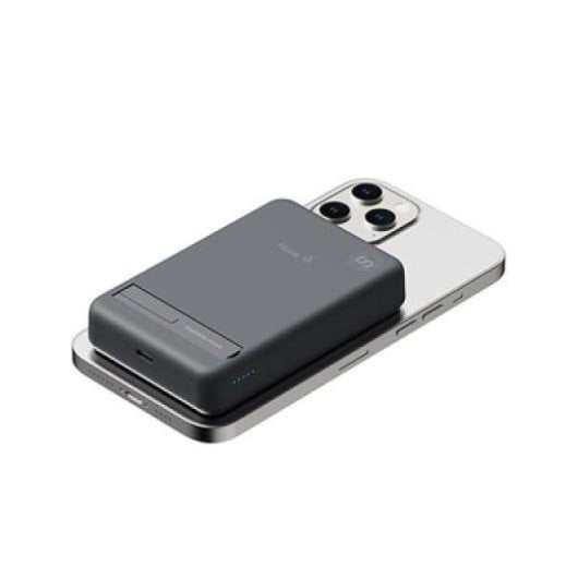 Hune Eco Power Bank 10000 mAh Magnética Inalámbrica Pie Estabilizador USB-C Gris Roca