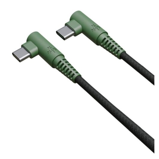 Carregador Hune AT-ACC-KI-059BOS 20W com cabo USB-C 1,2 m verde floresta