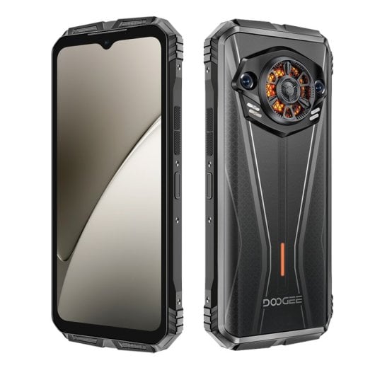 DOOGEE S Punk Pro 8 Go 512 Go 10 800 mAh Double SIM 4G Android 14 NFC Empreinte digitale Argent