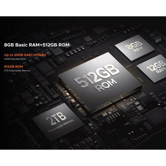 DOOGEE S Punk Pro 8 Go 512 Go 10 800 mAh Double SIM 4G Android 14 NFC Empreinte digitale Argent