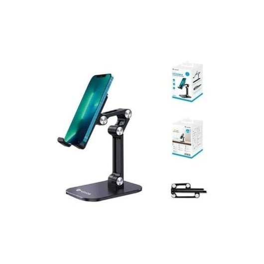 Support de bureau mobile 4 axes Unico BR9324 jusqu'à 7 pouces ABS EVA noir