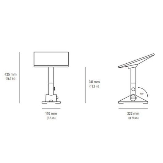 Soporte giratorio Starlink 04172002-501 Mini Kit 140x223x311mm construcción robusta