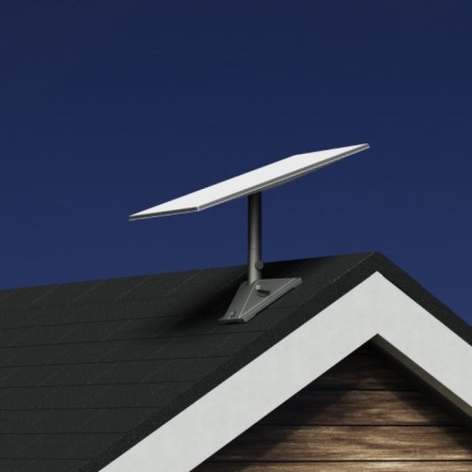 Soporte de antena Starlink gris, montaje tornillo, 235x140x223 mm, 1 pieza