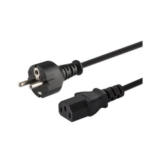 Cabo de alimentação de cobre preto Savio SAVKABELCL-138 Schuko-IEC C13 250 V de 1,8 m