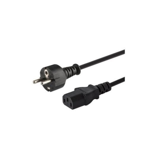 Cabo de alimentação de cobre preto Savio SAVKABELCL-138 Schuko-IEC C13 250 V de 1,8 m