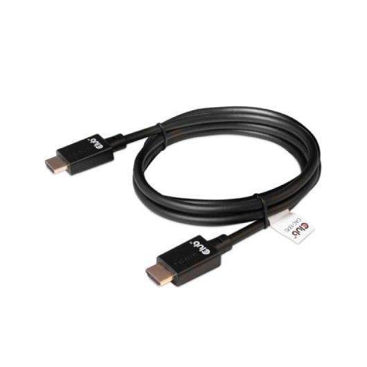 Cabo HDMI Club 3D 2.1 1,5m 4K120Hz 8K60Hz 48Gbps banhado a ouro ARC preto