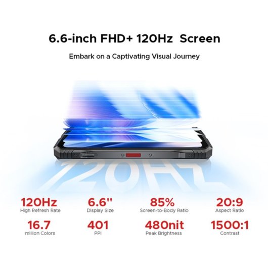 DOOGEE S118 Pro 8 GB 512 GB 5G 108 MP NFC 10800 mAh Akku Android 14 Rot