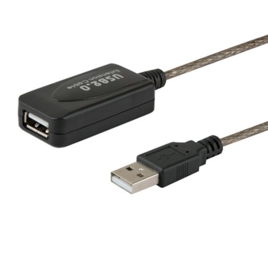 Câble USB 2.0 mâle vers femelle Savio CL-76 5 m, noir, 480 Mbit/s