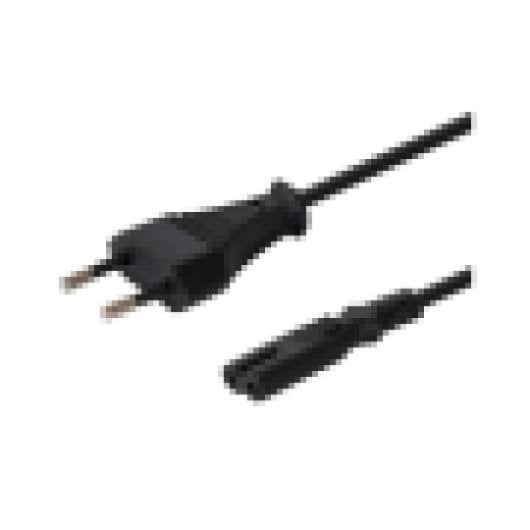 Cable Savio CL-105 3 metros 2 pines negro Europlug C7 250V 2.5A garantía 36 meses