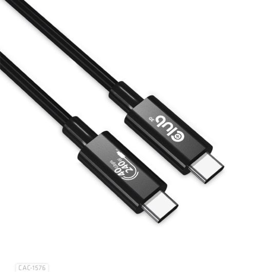 Cable Club 3D CAC-1576 USB4 1m 40Gbps Power Delivery 240W Negro