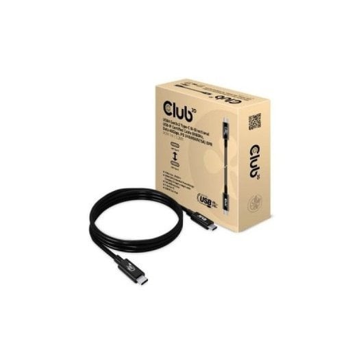 Cable Club 3D CAC-1576 USB4 1m 40Gbps Power Delivery 240W Negro