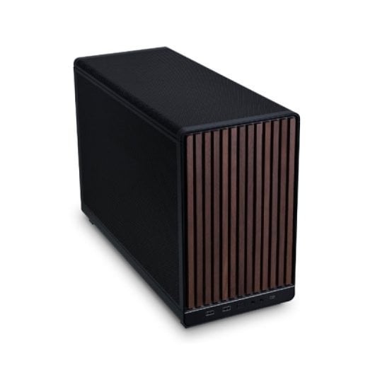 Torre Lian-Li X Dan A3 Wood Micro-ATX Negro Madera Frontal Soporte 360mm