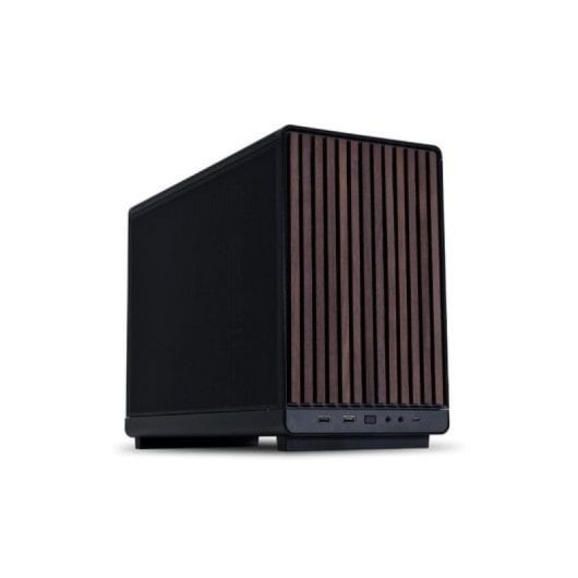 Torre Lian-Li X Dan A3 Wood Micro-ATX Negro Madera Frontal Soporte 360mm