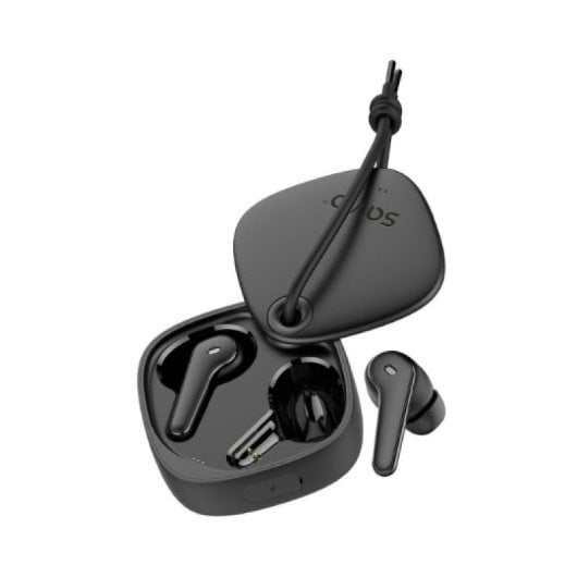 Casque sans fil Bluetooth 5.3 Savio avec autonomie de 8 heures et charge rapide, noir