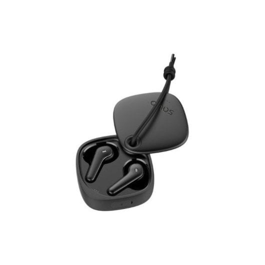 Casque sans fil Bluetooth 5.3 Savio avec autonomie de 8 heures et charge rapide, noir