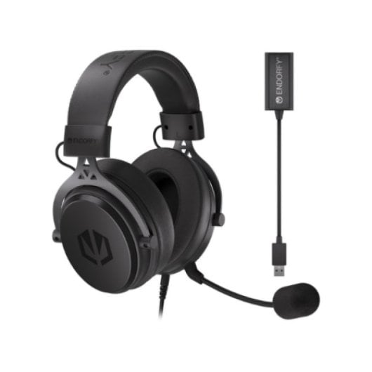 Auscultadores com fio USB e 3,5 mm ENDORFY com microfone removível e banda de cabeça para jogos