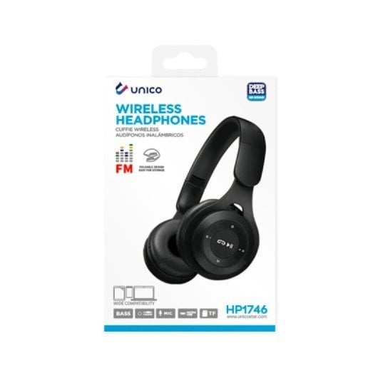Casque Bluetooth sans fil Unico Plus 250 mAh, portée 6 h, 10 m, 40 mm