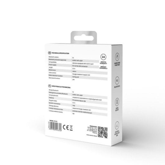 Transmisor Bluetooth Savio TR-13 5.1 Manos Libres 3.5mm USB Google Assistant Siri Negro