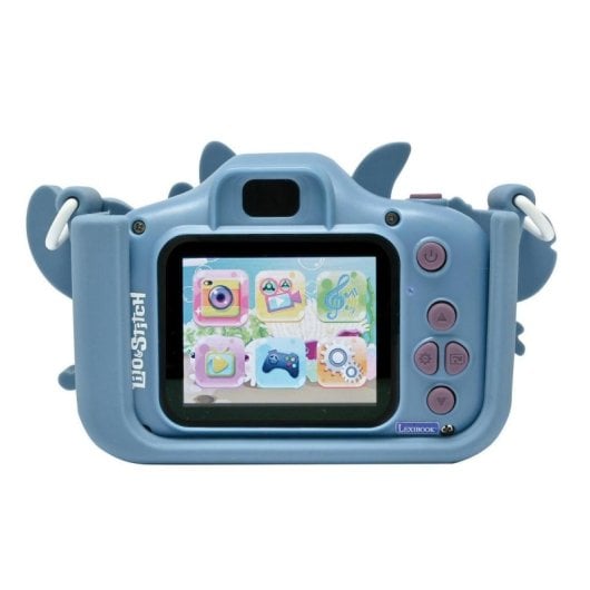 Lexibook Stitch DJ078D 8 GB Kinder-Digitalkamera, 5 Spiele, 15 Bilder, Silikonschutz