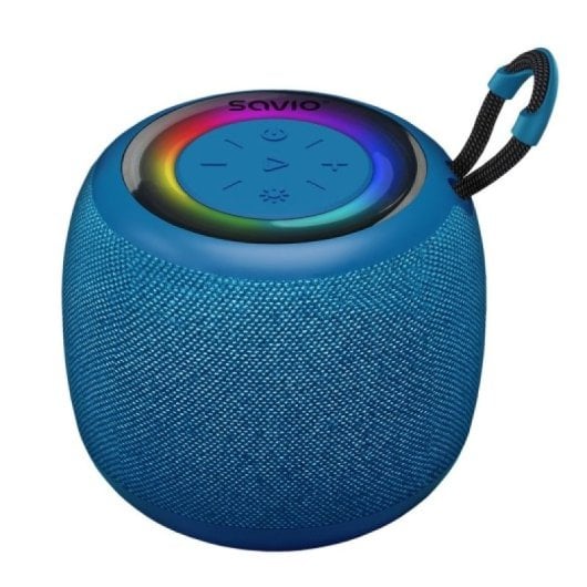 Altoparlanti Bluetooth Savio Wireless 5W IPX4 Compatti LED 5h Blu