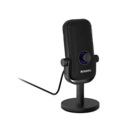 Micrófono Endorfy Solum Voice S USB C mesa cardioide con filtro antipop y jack 3.5 mm