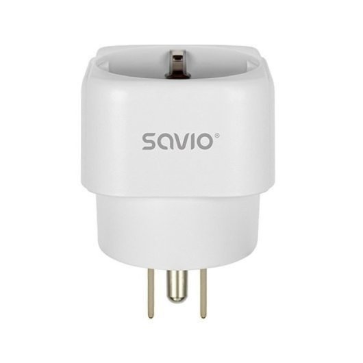 Adaptador de Enchufe Savio AP-03 3750W 15A 100-250V US/EU Compacto Blanco