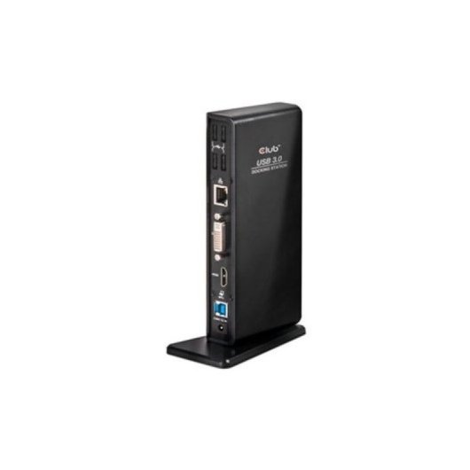 Docking Station Club 3D USB 3.2 Gen1 Type A 1x HDMI 1x DVI-I 6x USB-A RJ45 Audio 3.5 mm Negro